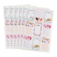 Unicorn To Do List-stickers - 6 vellen