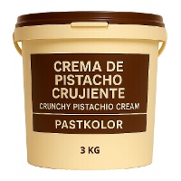 Knapperige pistache crème van 3 kg - Pastkolor