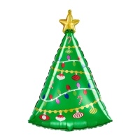 Versierde Kerstboom Ballon 43 x 60 cm - Anagram