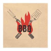 BBQ-servetten 16,5 x 16,5 cm - 20 stuks