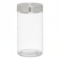 Ronde voorraadpot 1,7 L met stalen deksel - Vivalto