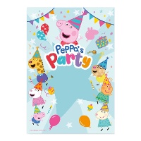 Decoratieve muurschildering van Peppa Pig van 2 x 1,4 m