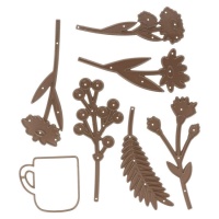 Stans- en stempelmallen Life is Simple cup - Artemio - 7 stuks