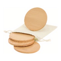 Set van 4 bamboe onderzetters