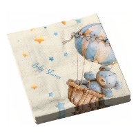 Servilletas de Baby Shower Vintage de 16,5 x 16,5 cm - 12 unidades
