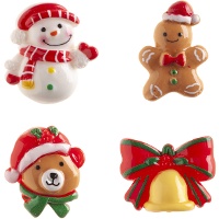 Kerstfiguurtjes voor roscón, 3-3,5 cm - Dekora - 50 stuks