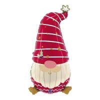 Rode Elf Ballon 65 x 31 cm - Grabo