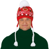 Kerstmuts met rendier en vlechten