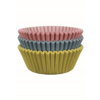 Pastelkleurige cupcakevormpjes - PME - 60 stuks