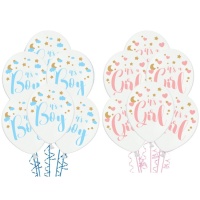 Pastel witte latex ballonnen 