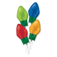 Boeket van kerstverlichting in kleuren 55 x 27 cm - Anagram - 4 stuks