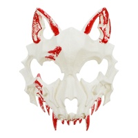 Bloederig Wolfsschedel Masker