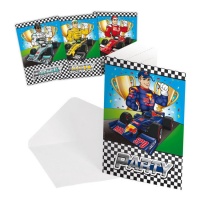 Formule 1 Uitnodigingen - 8 stuks