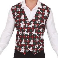 Kerstvest met ruiten