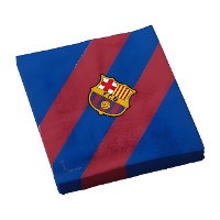 Servetten van FC Barcelona met blaugrana-strepen - 12 stuks