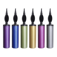 Handmatige ballonpomp in assorti metallic kleuren - 1 stuk