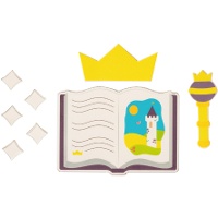 2D-suikerdecoratie voor sprookjestaart - 8 stuks