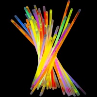 Gekleurde fluorescerende staafjes - 100 stuks
