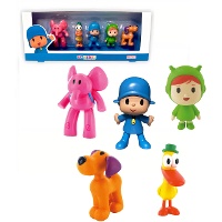 Set van Pocoyo figuren voor taart - 6 Stuks