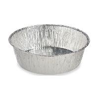 Wegwerpbaar rond bakje 25 x 25 x 7,5 cm - 2 stuks