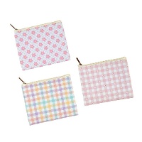 Portemonnee in pastelkleuren van 12,5 x 10,5 cm - 1 stuk