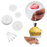 Spijkers voor bloemen en cupcakes - Pastkolor - 4 stuks
