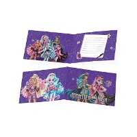 Monster High Uitnodigingen - 6 stuks