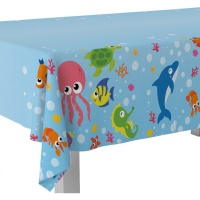 Zeedieren tafelkleed, 1,80 x 1,20 m