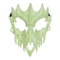Dierenschedelmasker dat oplicht in het donker