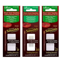 Zwarte Gouden Naalden medium - Clover - 6 stuks
