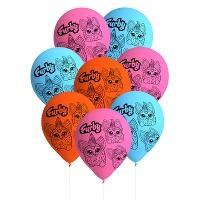 Latex Furby ballonnen - 8 stuks