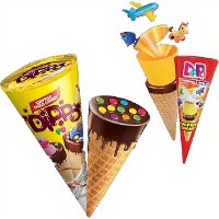 Chocolade wafelhoorn met speeltje van 25 gr - 1 stuk