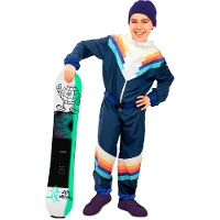 Blauwe skioverall voor jongens
