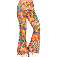 Jaren 60 Hippie Bloemenbroek voor Vrouwen