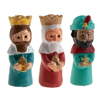 Figuren voor roscón de Reyes (Driekoningentaart) van polyresin, 3 tot 3,25 cm - Dekora - 100 stuks