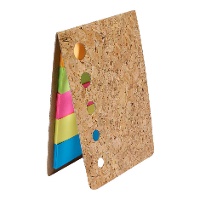 Kurkblok met kleefbriefjes - 100 stuks