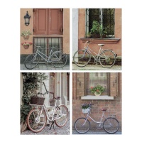 Canvas fiets van 40 x 50 cm - DCasa - 1 stuk