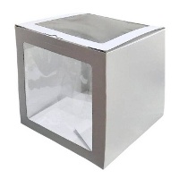 Doos van 35 x 35 x 35 cm voor taart met twee vensters - Azucren