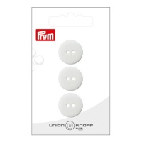Witte knopen van 1,8 cm met twee gaten - Prym - 3 stuks