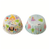 Papieren cupcakevormpjes Sprookjesprinsessen - Decora - 36 stuks