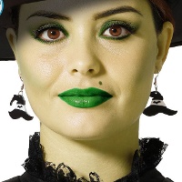 Heksenhoed oorbellen - 1 paar