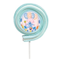 Blauwe baby shower brochette roller van 40 gr