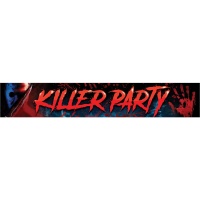 Decoratie van 'Killer Party' bord 25 x 21 cm