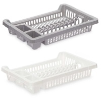 Afdruiprek 42,5 x 29,5 x 7 cm wit of grijs - 1 stuk