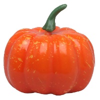 Decoratieve mini-pompoen van 7,5 cm - 2 stuks