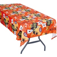 Oranje Halloween tafelkleed van 1,77 x 1,34 m