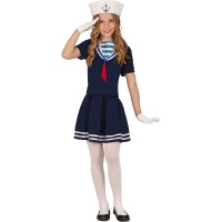 Blauwe matrozenoutfit voor meisjes