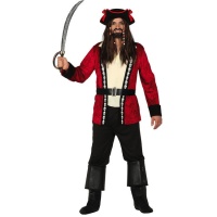 Heren piratenkostuum met schedel