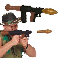 Bazooka met 2 projectielen van 50 cm