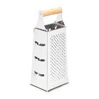 Multifunctionele stalen rasp met bamboe handvat - 25 cm